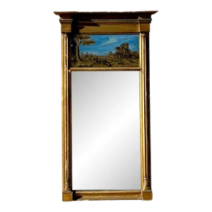 Vintage Regency Gilt Eglomise Mirror