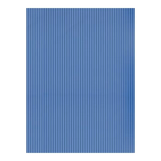 Sample - The House of Scalamandré Wilson Stripe Wallpaper, Cobalt For Sale