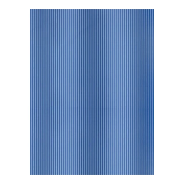 Sample - The House of Scalamandré Wilson Stripe Wallpaper, Cobalt For Sale