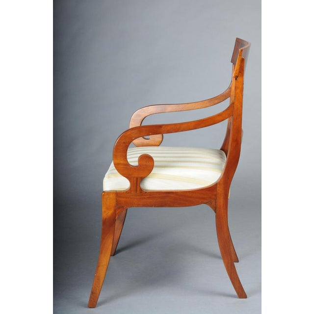 Biedermeier Armchairs in Mahogany, 1835, Set of 4 For Sale - Image 11 of 18