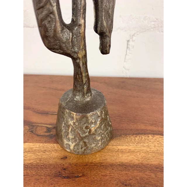 Brown Vintage Brutalist Candleholder, 1960s For Sale - Image 8 of 9