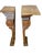 Matching Pair of Italian Painted Brackets With Faux Marble Tops. For Sale In Dallas - Image 6 of 10