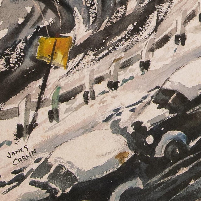 Signed lower left, 'James Carlin' (Irish-American, 1906-2005) and painted circa 1950. Born in Belfast, Ireland, James...