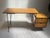 Floating Modernist Desk attributed to Vista of California by D.R. Bates and Jackson Gregory, Jr. Crafted of iron and...