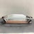 1930s Art Deco Wood and Greyhounds Etched Glass French Centerpiece For Sale - Image 12 of 14