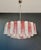 Large Murano Glass Chandelier with Pink and White Alabaster Glass Tube, 1990s For Sale - Image 10 of 18
