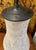 Off-white Mid Century Off White Incised Glazed Lamp For Sale - Image 8 of 8