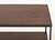 Geometric Design Walnut and Black Patinated Steel Two-Tier Coffee Table For Sale - Image 4 of 6