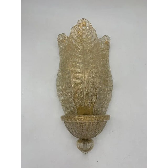 1970s Murano Lamp with Gold Glass from Barovier, 1970 For Sale - Image 5 of 5