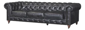 Century Chesterfield Sofa - Slate Leather
