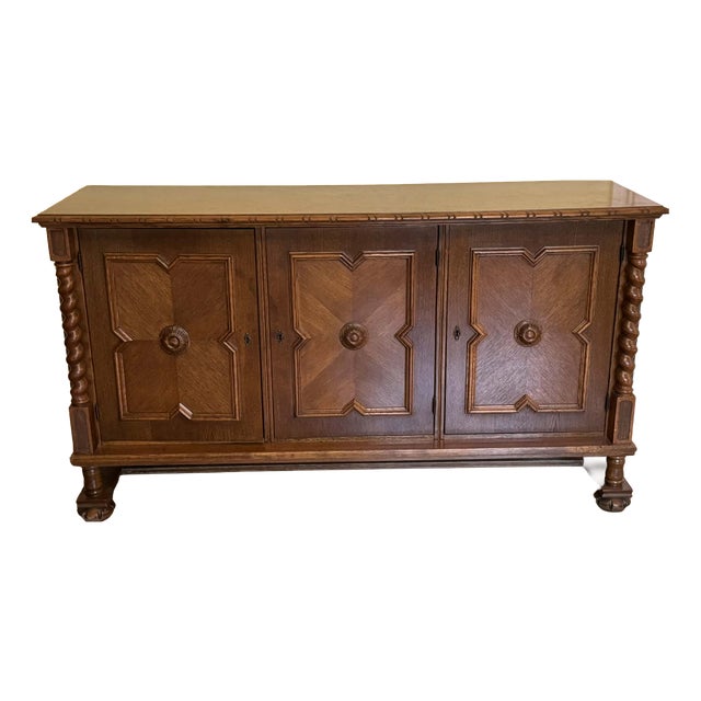 Spanish Style Oak Chest or Dresser, Early 20th Century For Sale