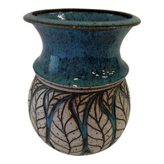 Susan Brown Freeman Vintage Art Pottery Vase For Sale