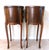 Pair Vintage C1940s French Oval Brass & Wood Side/End Bedside Tables For Sale - Image 14 of 16