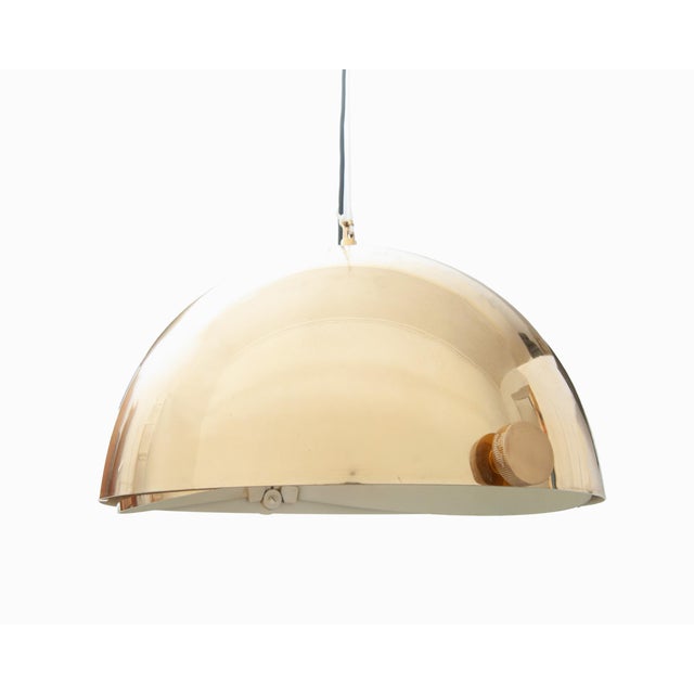 1960s Golden Brass Lamp from Vereinigte Werkstätten München, 1960s For Sale - Image 5 of 11