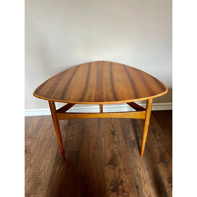 Wood Scandinavian Modern Design Coffee Table in the style of Karl-Erik Ekselius, 1960s For Sale - Image 7 of 10
