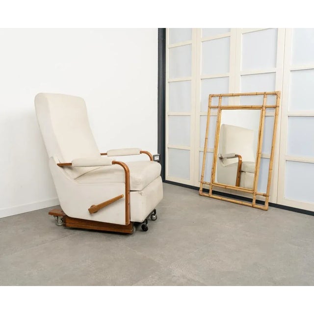 1970s Midcentury Bamboo and Rattan Rectangular Wall Mirror, 1970s For Sale - Image 5 of 11