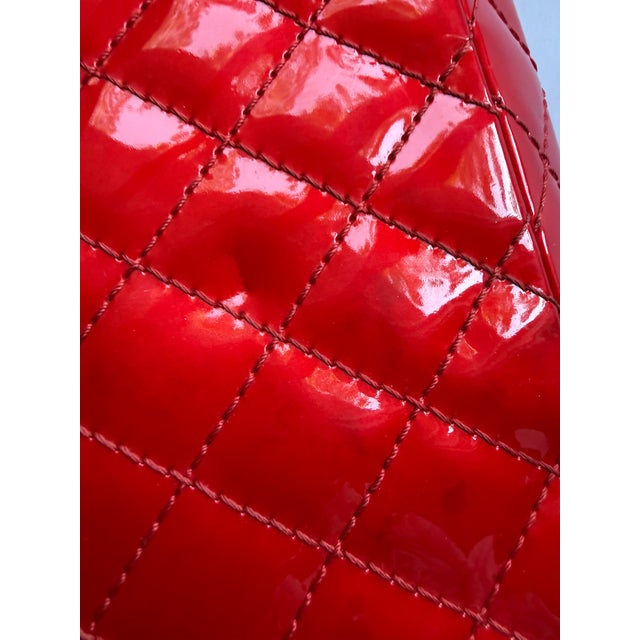 2000 - 2009 2008 Chanel 2.55 Reissue Patent Leather Elongated Quilted Baquette Clutch Shoulder Bag For Sale - Image 5 of 18