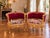 1970 French Artisan Louis XVI Gold Burgundy Sofa Set-3 Pc For Sale - Image 12 of 18