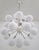 Fabio Ltd 21st Century Nova Polished Nickel Matte White Murano Sputnik Chandelier by Fabio LTD For Sale - Image 4 of 5