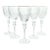 1990s Rogaska “Gallia (Gold)” Set of 5 Crystal Gold Rim Water Glasses For Sale