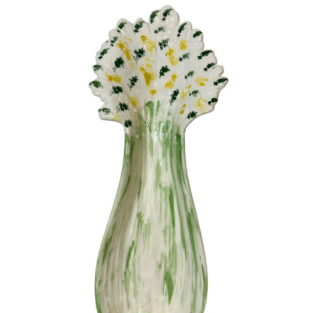 Vintage Ceramic Celery Shaped Serving Dish For Sale - Image 12 of 12