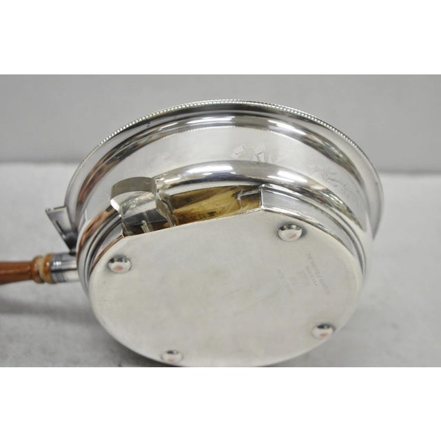 Vintage Sheffield Co Silver Plated Hinged Lid "Horse" Silent Butler W/ Broom For Sale - Image 14 of 18