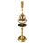 This vintage solid brass tavern bell candle holder hails from England in the mid-20th century. Crafted with intricate...
