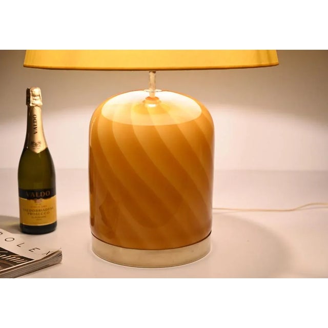 Large Murano Glass and Brass Sun Table Lamp from Tommaso Barbi, Italy, 1960s For Sale - Image 10 of 16