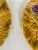 Vintage French Parry & Vieille Majolica Fruit (Plum & Pear) Plates in the Style of De Serreguemines- Set of 2 For Sale - Image 9 of 12