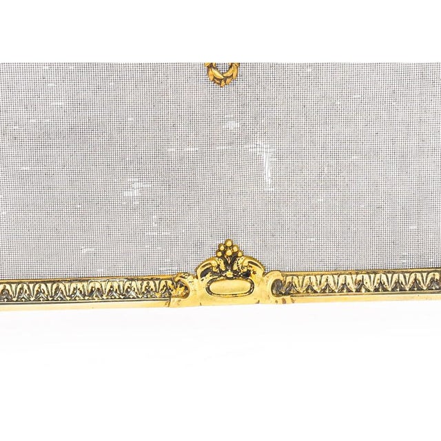 Metal Antique French Empire Revival Fire Screen, 1800s For Sale - Image 7 of 11