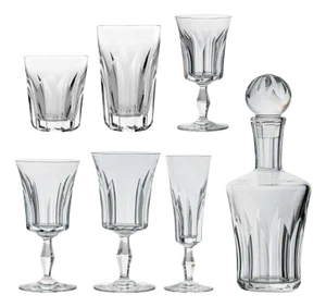 Polignac Crystal Pieces from Baccarat, France, 1950s, Set of 36