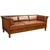 2020s Crafters and Weavers Arts and Crafts / Craftsman Cubic Panel Side Sofa Russet Brown Leather (Rb2) For Sale - Image 5 of 5