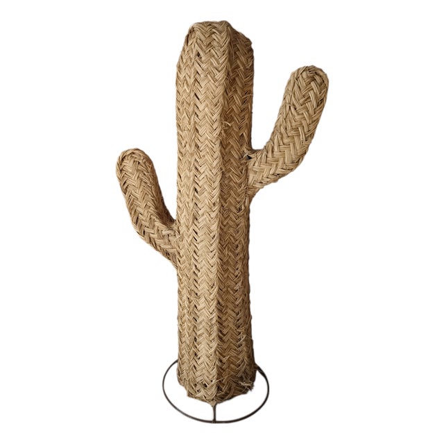 Cactus in Esparto Grass and Iron, 2000s For Sale