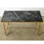 French Mid 20th Century French Midcentury Black Marble and Brass Coffee Table For Sale - Image 3 of 10