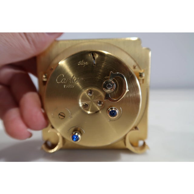 Table Alarm Clock from Cartier, 1990s For Sale - Image 4 of 9