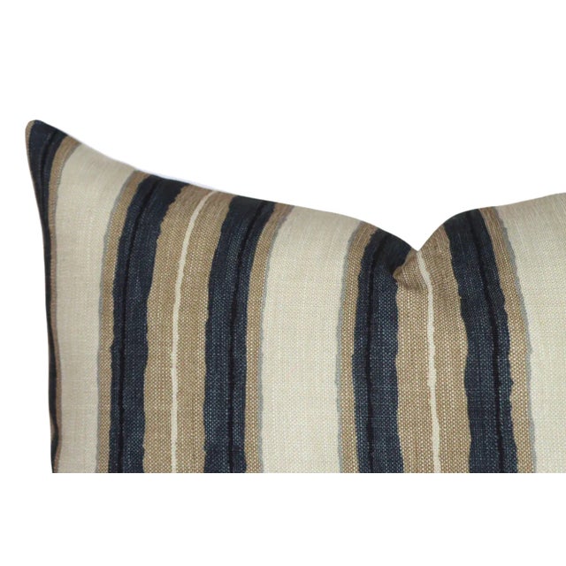 Modern Shoreline Pillow Cover in Pebble, 12x20 Pillow For Sale - Image 3 of 3