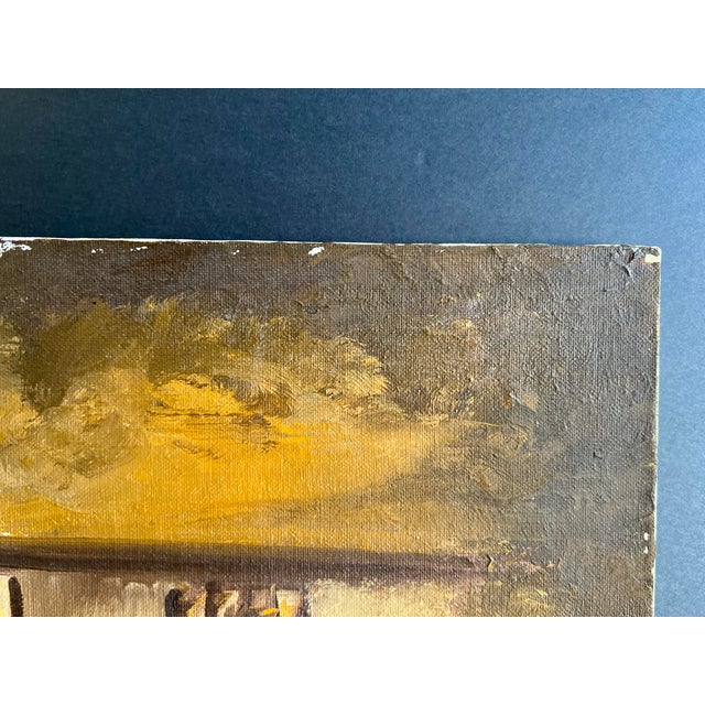 Impressionist 1972 Original Margaret De Loo Impressionist New Orleans Oil Painting on Board For Sale - Image 3 of 6