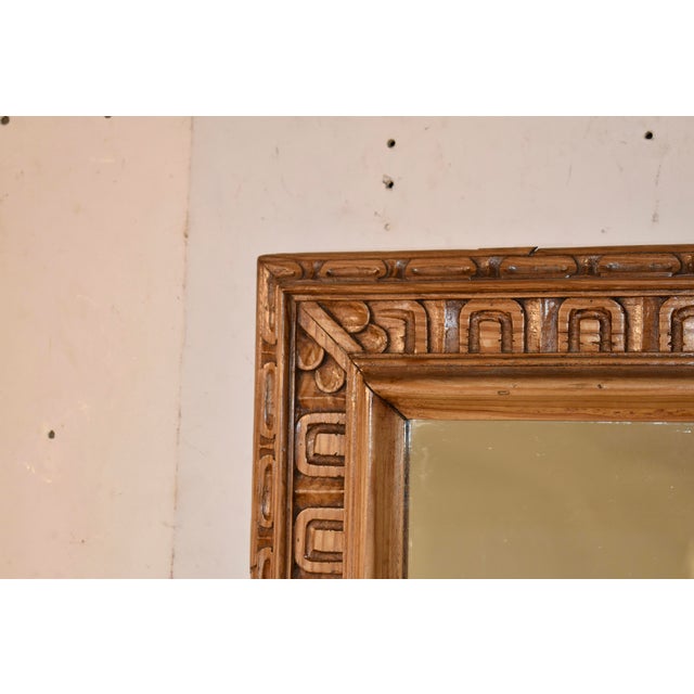 Wood Late 18th/Early 19th Century Pitch Pine Mirror For Sale - Image 7 of 8