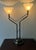 1980s Mid-Century Belgian Table Lamp in Brass, Bronze and Glass from Massive, 1980s For Sale - Image 5 of 11