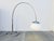 Mid-Century Arch Floor Lamp in Chrome and White from Gebrüder Cosack, 1970s For Sale - Image 6 of 18