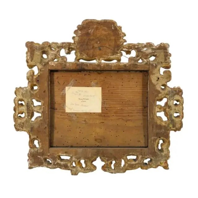 Pair of Spanish Colonial School Reverse Glass Paintings Framed For Sale - Image 14 of 16