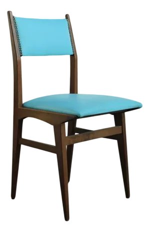 Blue Skai Chairs, 1960, Set of 4