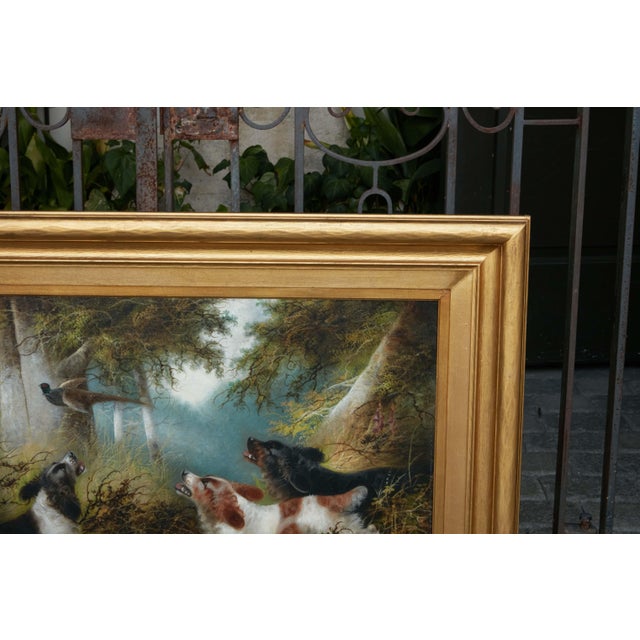 Edward Armfield 19th Century Oil Painting Depicting Dogs Flushing a Pheasant For Sale In Atlanta - Image 6 of 9