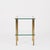 Gold Brass and Glass 2-Tier Side Table or Nightstand from Maison Jansen, France, 1970s For Sale - Image 8 of 14