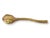 Boho Chic Gilt Grape Leaf Nut Dish, 3 Piece Set For Sale In Los Angeles - Image 6 of 6