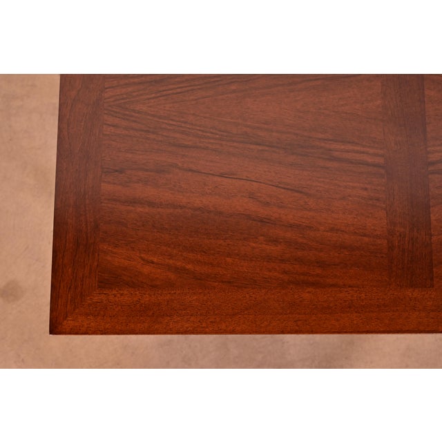 Wood Baker Furniture French Regency Louis XVI Carved Walnut Coffee Table or Cocktail Table, Newly Refinished For Sale - Image 7 of 15