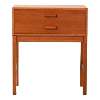 Scandinavian Teak Bedside Table, 1960s For Sale