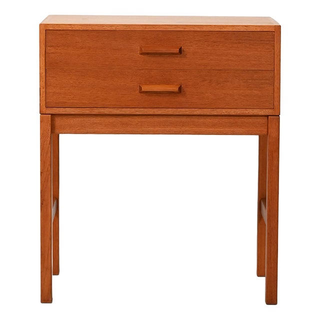 Scandinavian Teak Bedside Table, 1960s For Sale