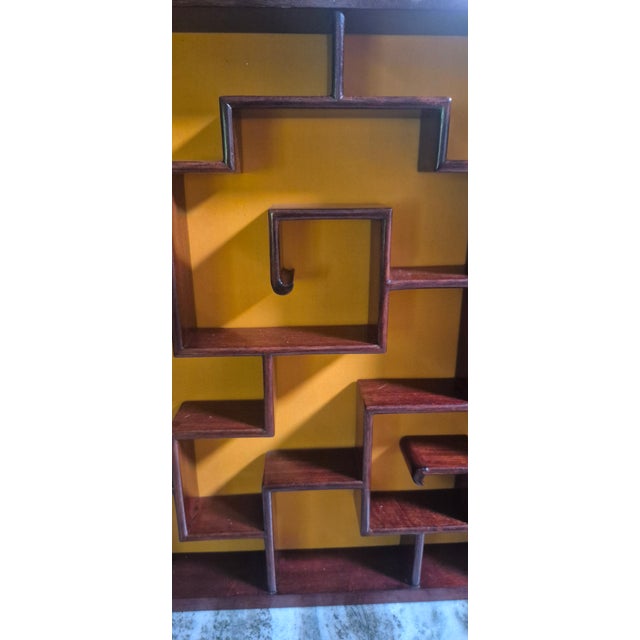 Chinese Chinese Shadow Box Display Cabinet ~ Wall Mounted Bogu Jia For Sale - Image 3 of 9