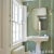 2020s Schumacher Bristle Stripe Sisal Wallpaper In Seaglass For Sale - Image 5 of 5